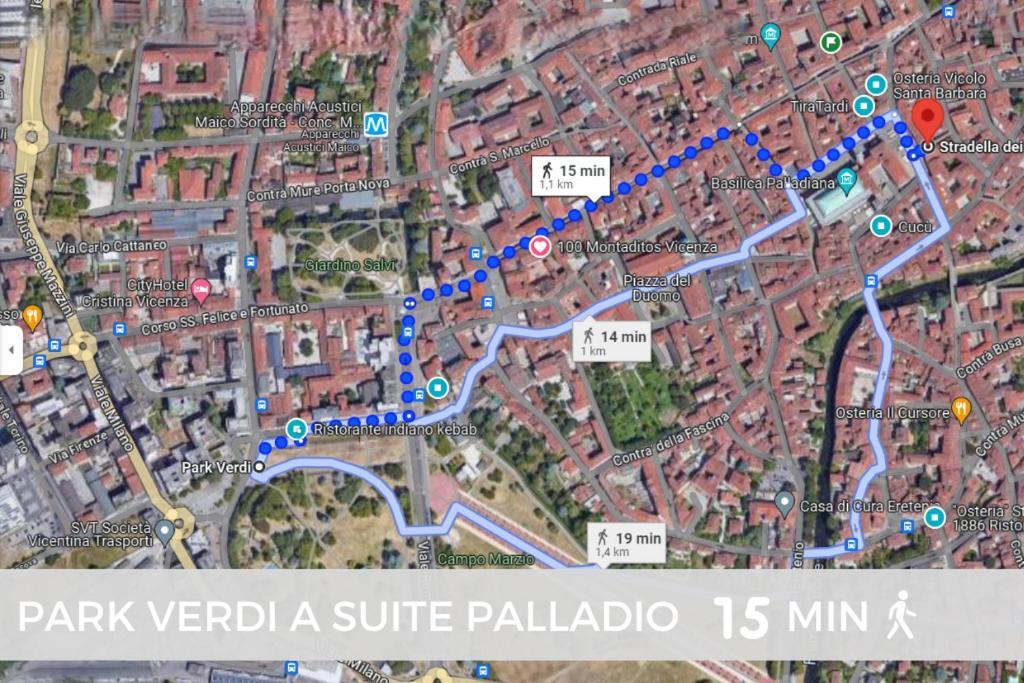 Suite Palladio Centro Vicenza A 2 Passi Da Piazza Dei Signori Check-In Veloce Exterior foto